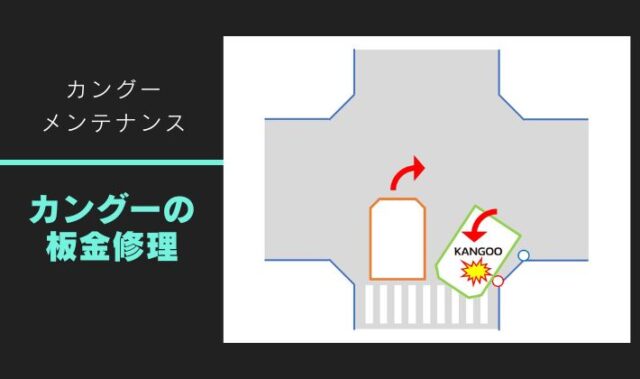 カングーの板金修理とちょっとモメた話