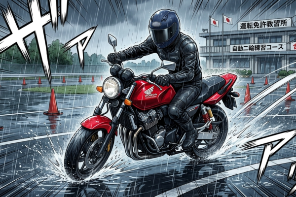 40代のバイク免許取得記②｜一本橋の秘策「ハンドル操作」と雨の卒業検定。一発合格を勝ち取った準備術